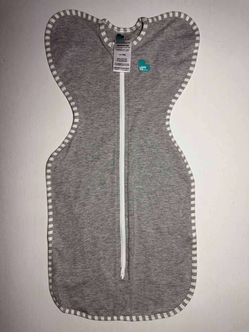 Love to Dream Swaddle Up Original Gray 1.0 TOG Newborn NB Sleep Sack